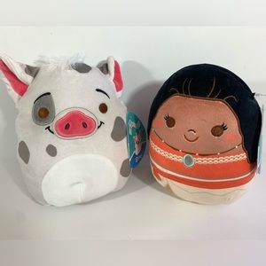 Squishmallows Disney Moana & Pua Set